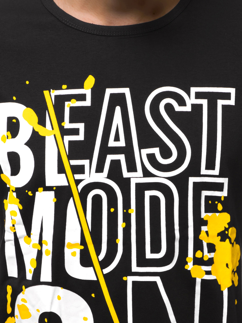 T-Shirt męski czarny OZONEE JS/KS1949Z