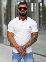 Koszulka męska polo biała OZONEE O/QQ921