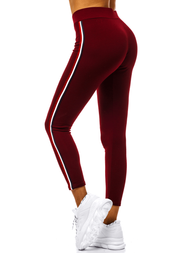 Legginsy damskie bordowe OZONEE JS/1036/B6