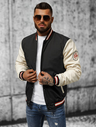 Kurtka męska bomberka czarna OZONEE JS/84M3021/392