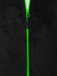 Bluza rozpinana damska czarno-zielona OZONEE JS/HH002/1/44