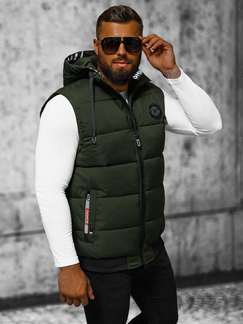 Безрукавка чоловіча Зелена OZONEE JS/84M3028/136/X