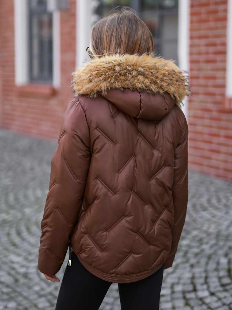 Куртка жіноча шоколад OZONEE JS/5M3331/158