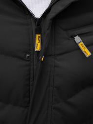 Kurtka zimowa męska pikowana czarna OZONEE JS/22M59/392