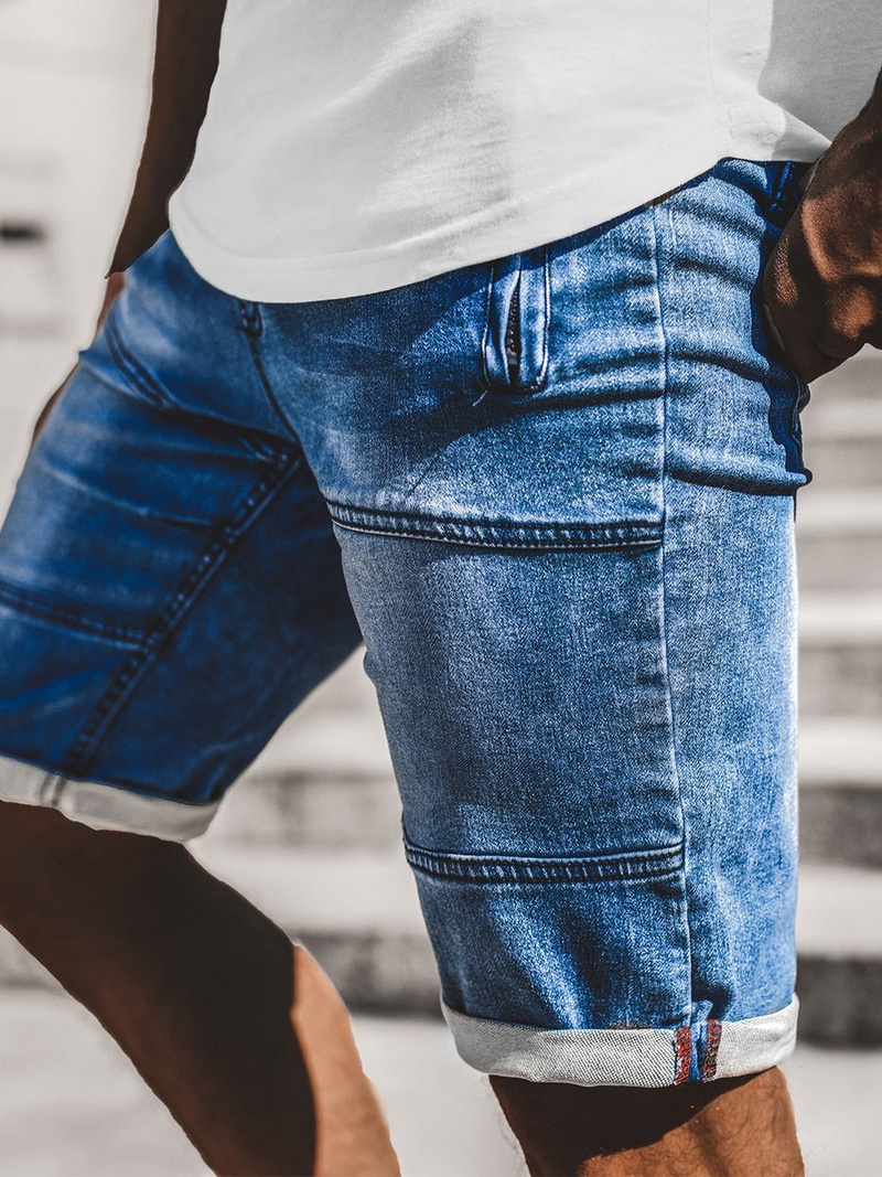 Шорти джинсові чоловічі Синi OZONEE RF/HY337