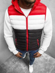 Безрукавка чоловіча Червоно-Чорна OZONEE JS/M13075/392A