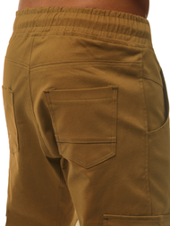 Spodnie męskie joggery camelowe OZONEE A/404