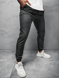 Spodnie męskie chino joggery grafitowe OZONEE DJ/5255/21