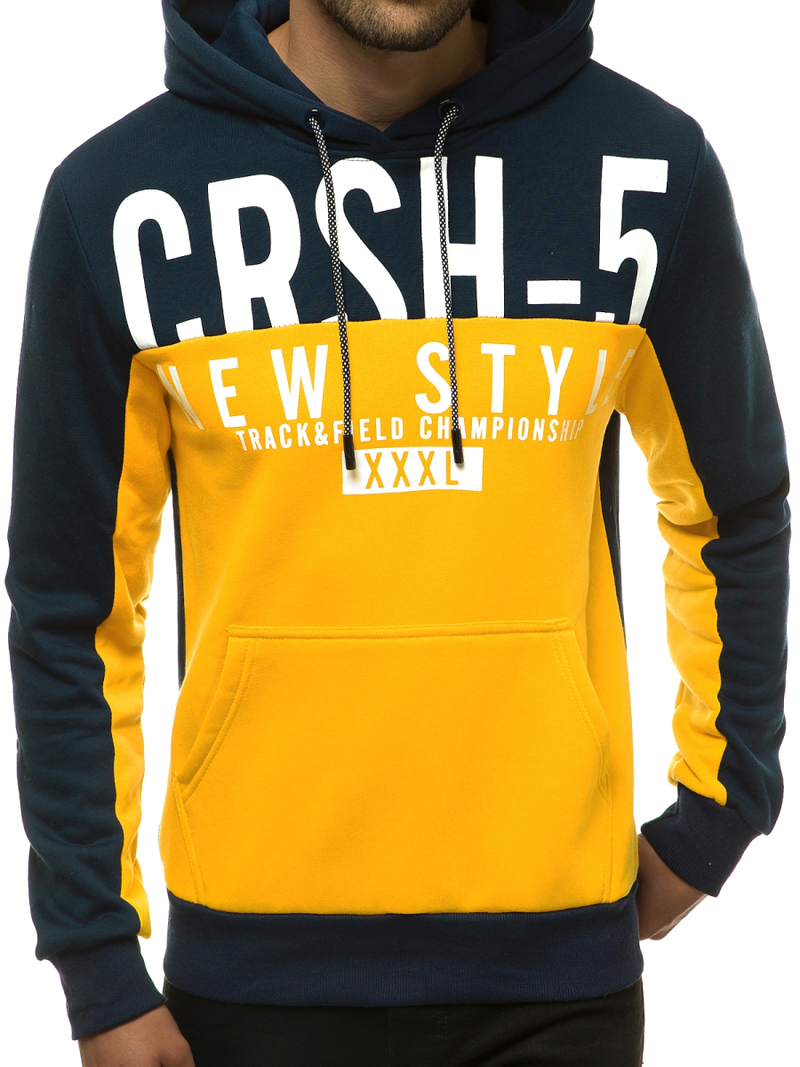 Толстовка чоловіча Жовта OZONEE JS/KS2115