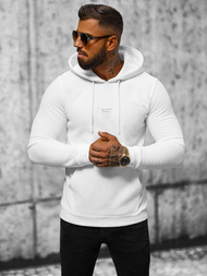 Bluza z kapturem męska biała OZONEE O/TB2216