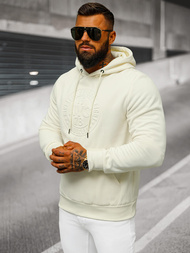 Bluza z kapturem męska ecru OZONEE JS/27B6510/155