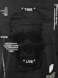 T-Shirt bez rękawów męski grafitowo-biały OZONEE MACH/M1212