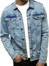Kurtka męska jeans jasno-niebieska OZONEE BN/6075