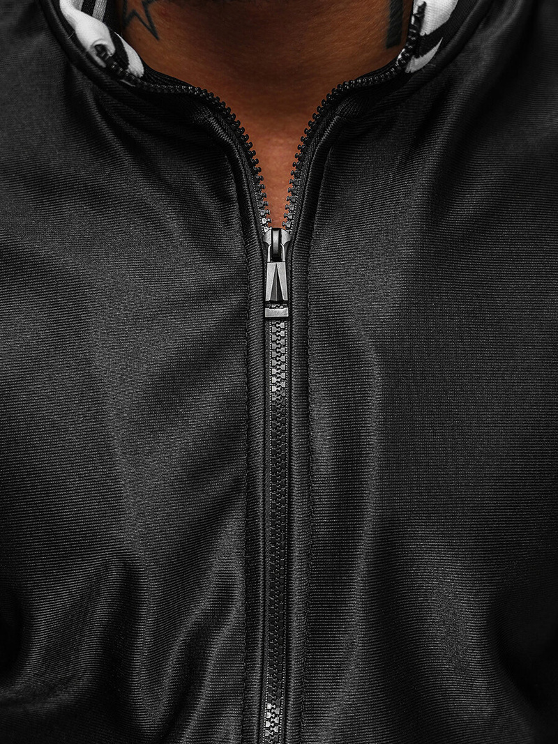 Komplet dresowy męski czarny OZONEE O/3C103/9