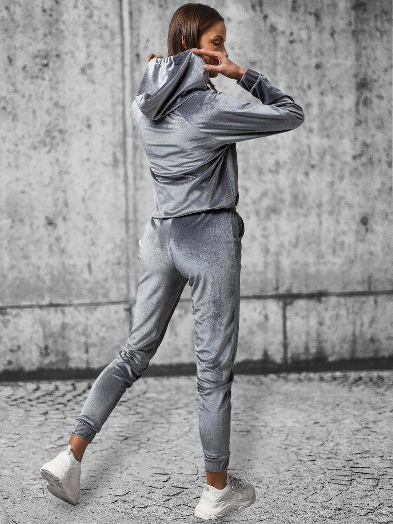 Komplet dresowy dwuczęściowy szary OZONEE O/13120