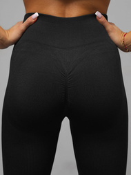 Жіночий спортивний костюм з двох частин чорний OZONEE O/SY2308