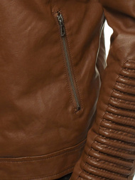 Kurtka skórzana męska camel OZONEE YD/BF5920107Z