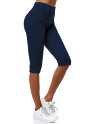 Legginsy krótkie damskie granatowe OZONEE JS/1027/B4