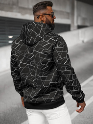 Bluza z kapturem męska czarna OZONEE JS/8B1235/3