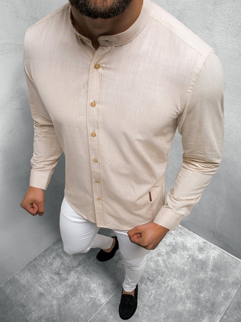 OZONEE O/3014Z сорочка чоловіча Бежева