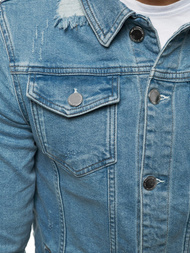 Kurtka jeans męska niebieska OZONEE G/602