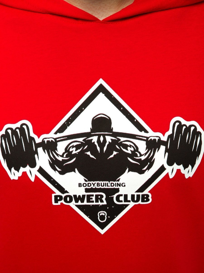 T-Shirt bez rękawów męski czerwony OZONEE MACH/M1213