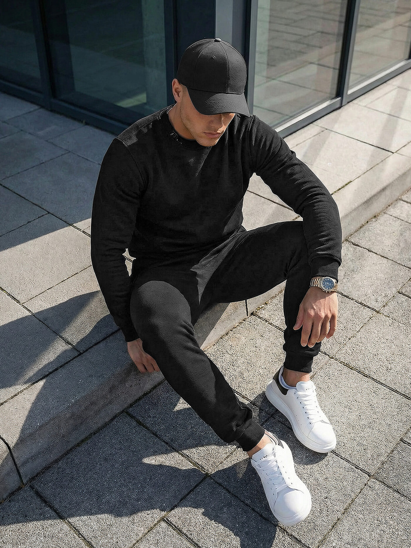 Спортивний костюм чоловічій Чорний OZONEE JS/68C10380/3Z