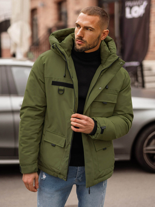 Kurtka zimowa męska khaki OZONEE JS/31M5018Z