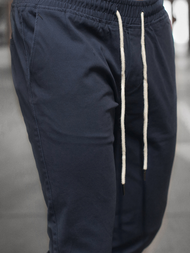 Spodnie męskie chino joggery ciemno-granatowe OZONEE JB/JP1145/9