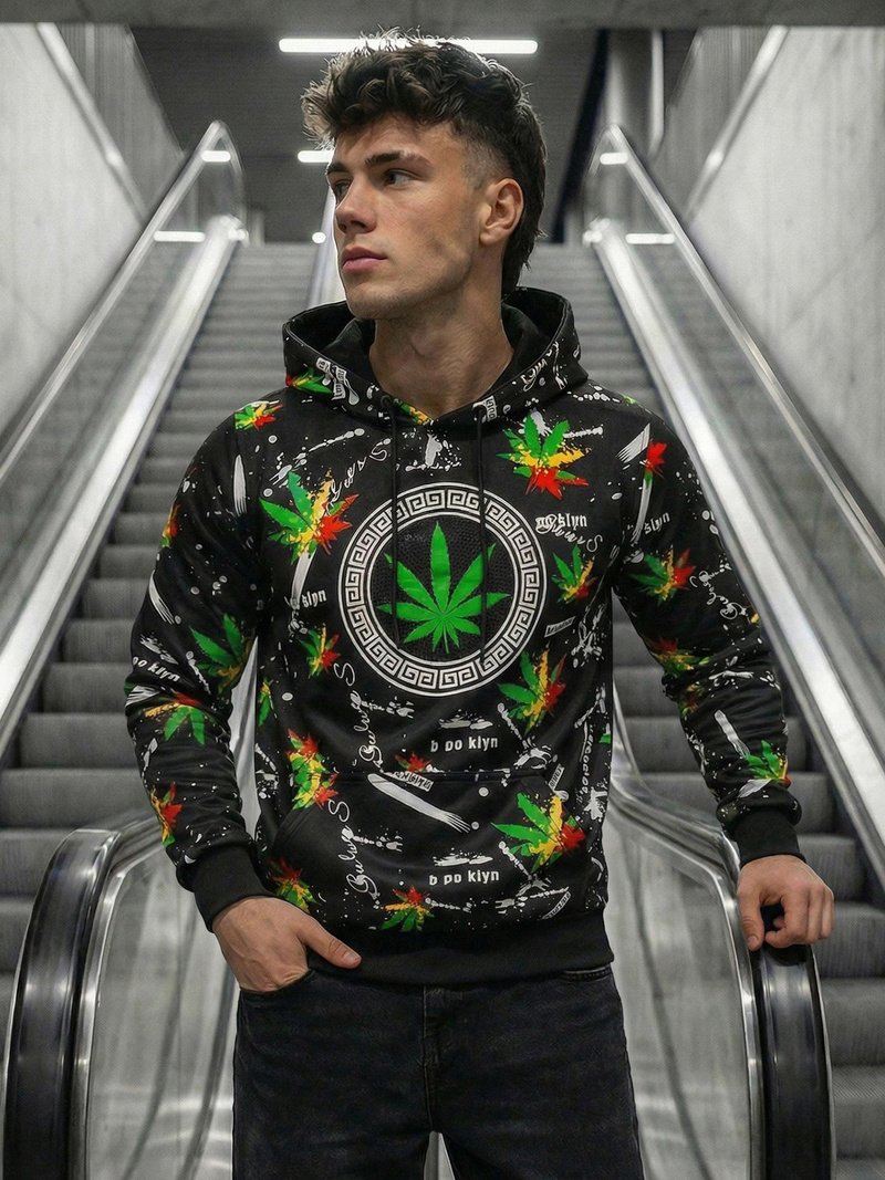 Толстовка чоловіча Чорна OZONEE O/B269Z