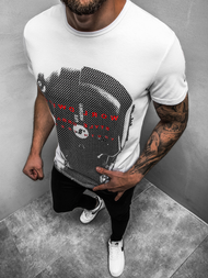 T-Shirt męski biały OZONEE JS/SS10931Z