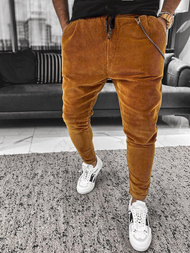 Штани чоловічі вельвет Гiрчичний OZONEE DR/K95/3Z