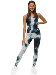 Komplet sportowy dwuczęściowy czarno-biały OZONEE JS/YW88042