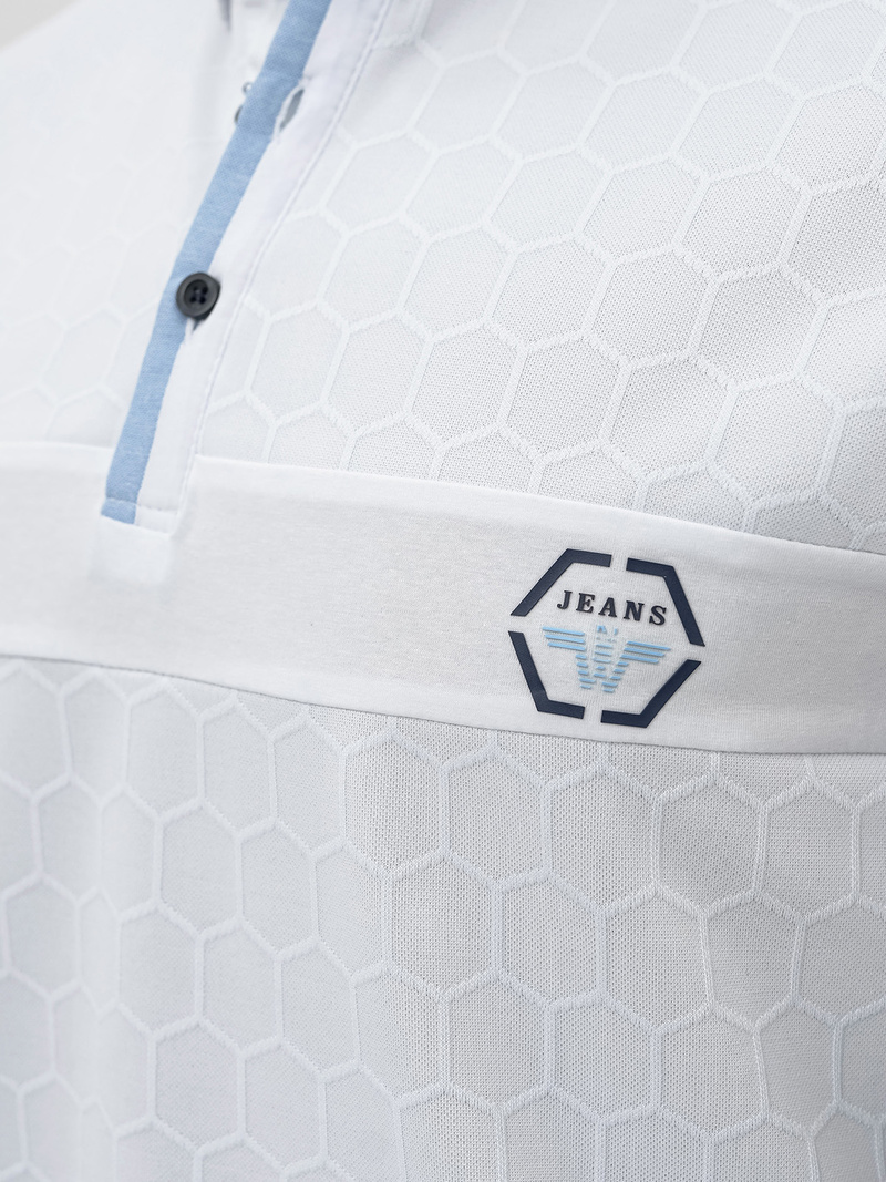 Koszulka męska polo biała OZONEE O/QQ922