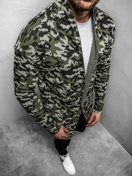 Sweter męski zielony OZONEE MECH/0929Z