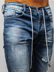 Spodnie jeansowe męskie niebieskie OZONEE NB/MP0005B