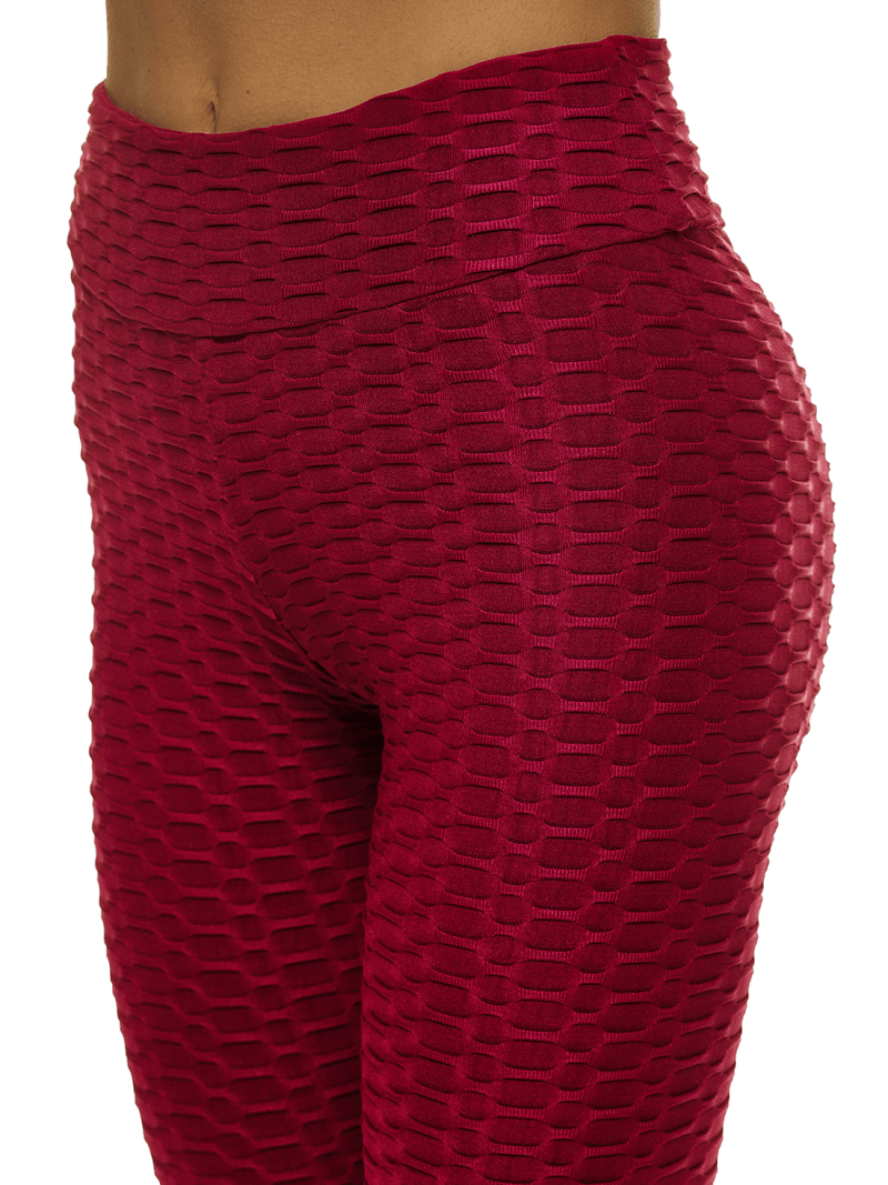 Legginsy damskie bordowe OZONEE O/20475