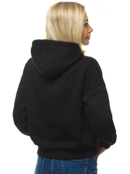 Bluza z kapturem damska czarna OZONEE O/12102