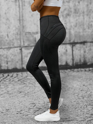 Legginsy damskie czarne OZONEE O/YY9276