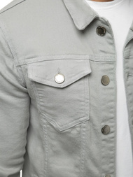 Kurtka jeans męska szara OZONEE G/620