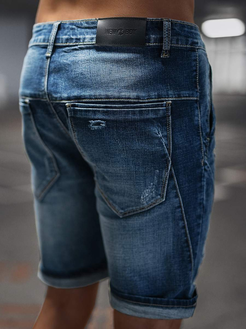 Spodenki męskie jeansowe niebieskie OZONEE NB/MP0042BZ