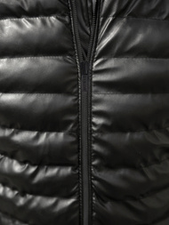 Kurtka zimowa skórzana męska czarna OZONEE O/9026