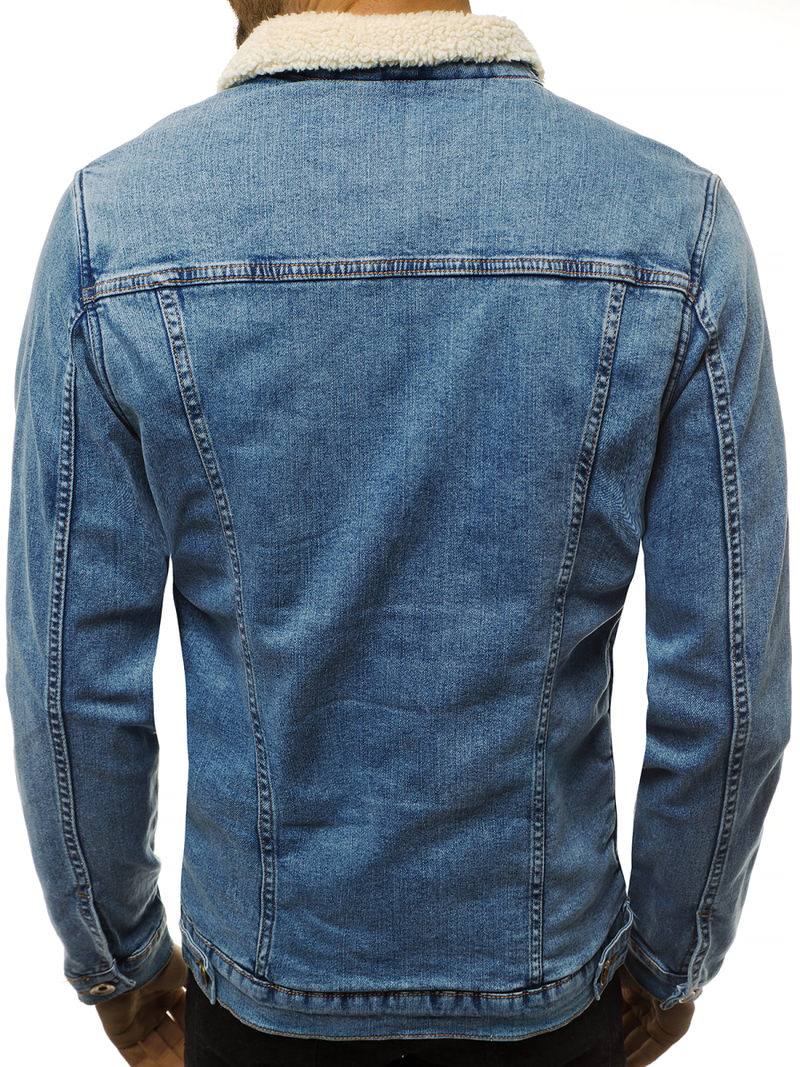 Kurtka męska jeans jasno-niebieska OZONEE BN/5941