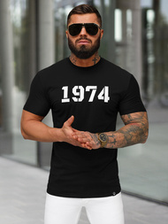 T-shirt męski slim fit czarny OZONEE NB/MT3130
