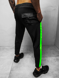 Spodnie dresowe męskie czarne b/20203071