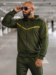 Komplet dresowy męski zielony OZONEE JS/8C8117/29Z