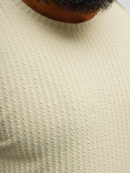 T-shirt męski beżowy OZONEE O/7766T