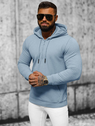 Bluza z kapturem męska niebieska OZONEE O/TB2273