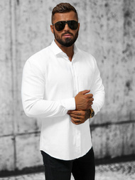 Класична сорочка чоловіча Бiла OZONEE O/3778