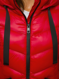 Kurtka zimowa damska czerwona OZONEE JS/M23066/1